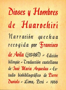 DIOSES Y HOMBRES DE HUAROCHIRÍ DIOSES Y HOMBRES DE HUAROCHIRÍ