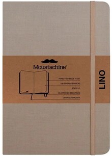 LIBRETA MOUSTACHINE CLASSIC LINO HABANO CLARO - POCKET EN BLANCO