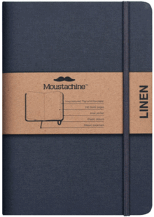 LIBRETA MOUSTACHINE CLASSIC LINO GRIS - POCKET RAYADA